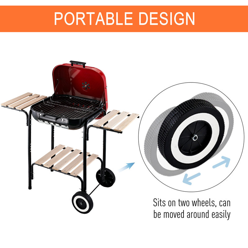 Outsunny Portable Charcoal Grill The Affordable, EasytoUse...